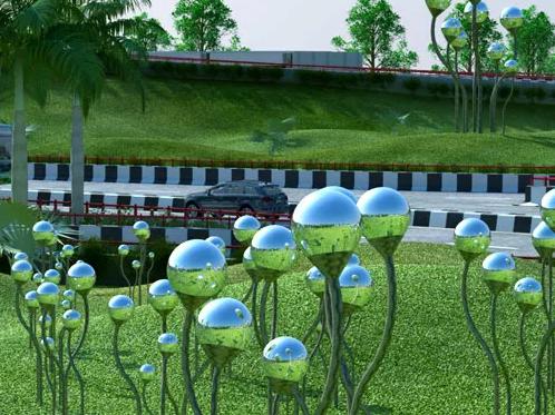 園林不鏽鋼景觀雕塑