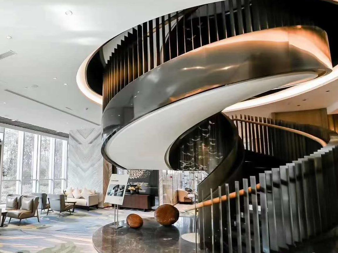 豪華酒店不鏽鋼樓梯扶（fú）手（shǒu）