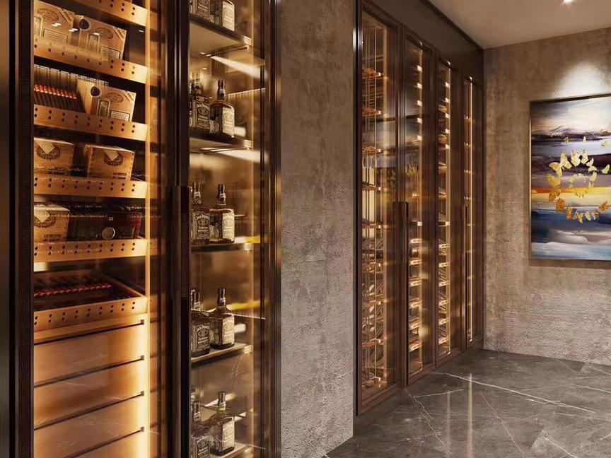 鈦金不鏽鋼酒櫃（guì）製作