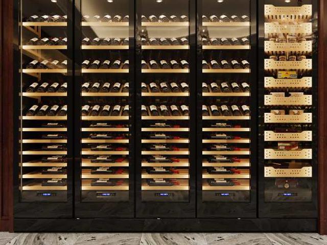 黑鈦色不鏽鋼酒櫃