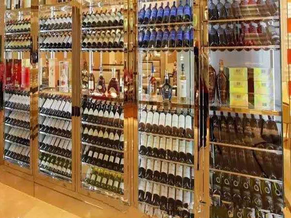 酒吧KTV高檔不（bú）鏽鋼酒櫃