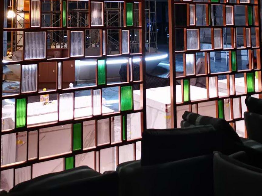 高檔餐廳不鏽鋼屏風隔斷