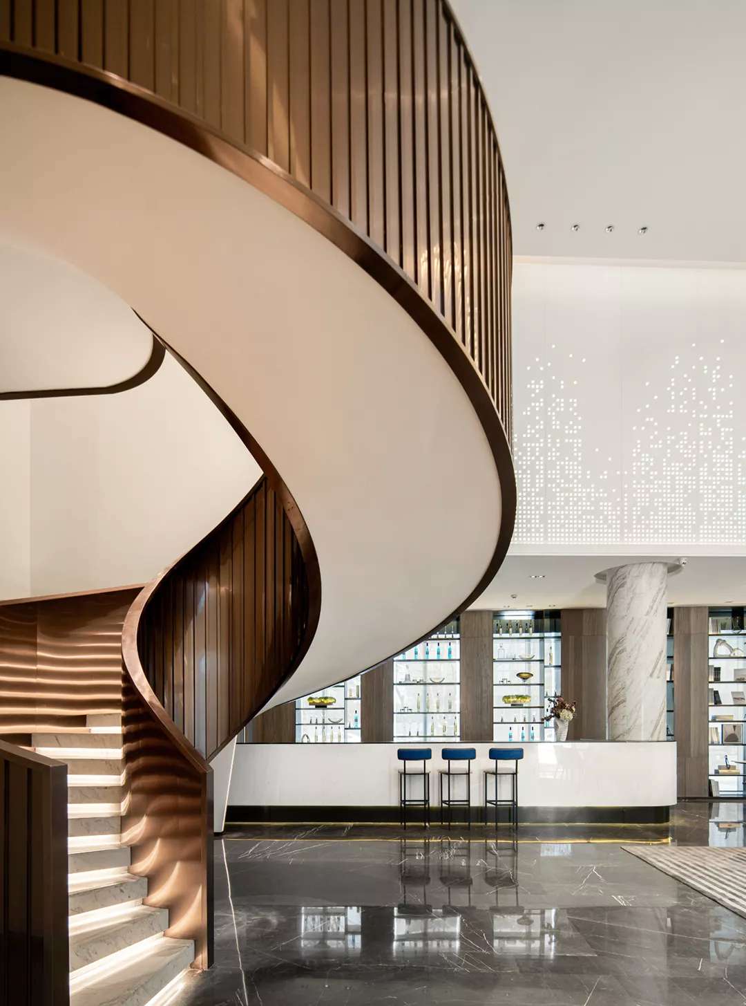 高檔別墅不鏽鋼（gāng）樓梯扶手