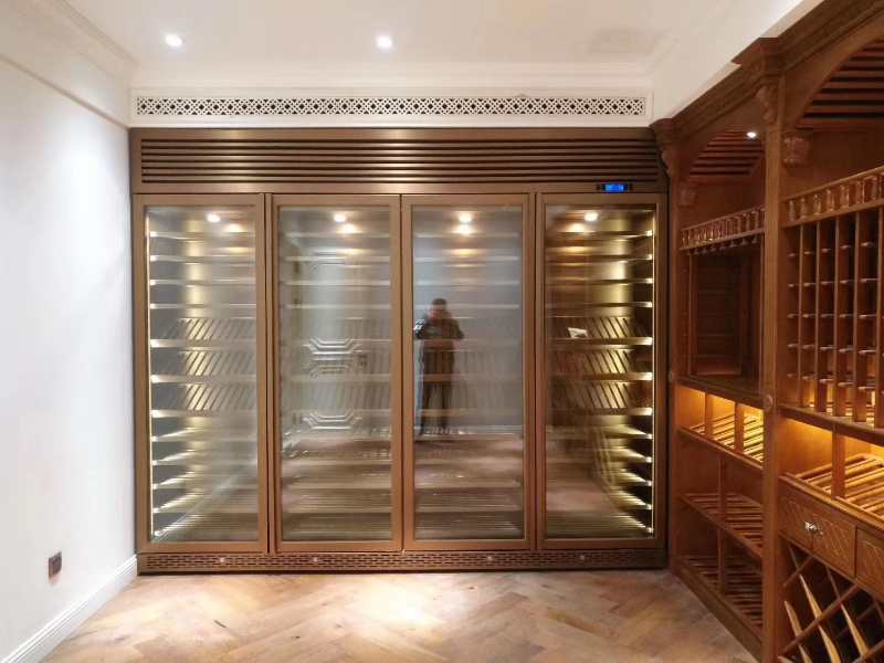 豪華私人酒窖不鏽鋼酒櫃