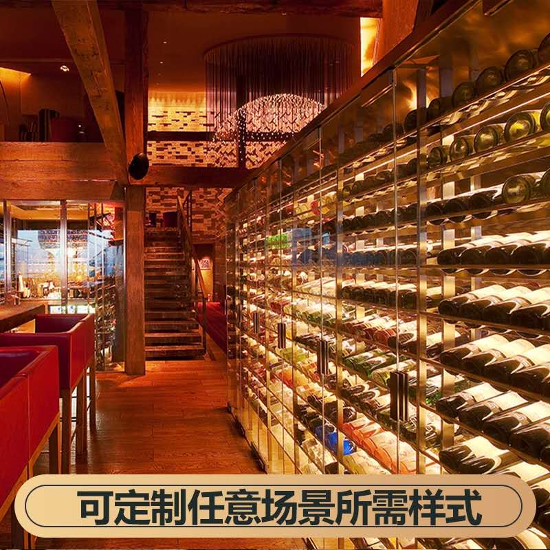 酒吧(ba)KTV高檔(dàng)不鏽鋼酒櫃 酒吧KTV高檔不鏽鋼酒櫃