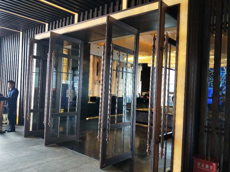 星級酒店不鏽鋼玻璃大門